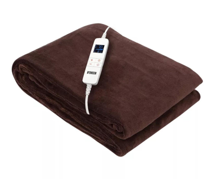 Poduszka i koc ogrzewający N'oveen EB655 Brown 180x130cm